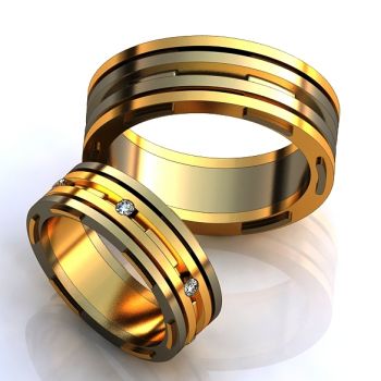 Обручальные кольца с бриллиантами 100% изделия-№120