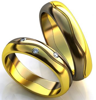 Обручальные кольца с бриллиантами 100% изделия-№153