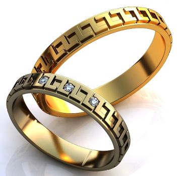 Обручальные кольца с бриллиантами 100% изделия-№157