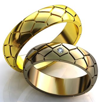 Обручальные кольца с бриллиантами 100% изделия-№159
