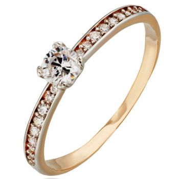 Помолвочные кольца с бриллиантами 100% изделия-№0006
