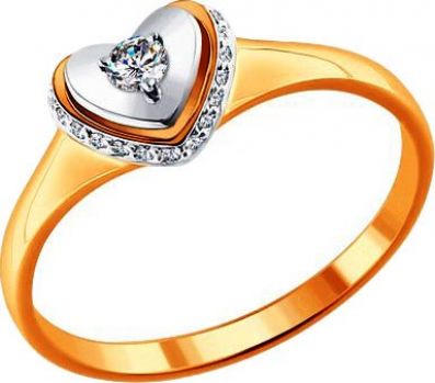 Помолвочные кольца с бриллиантами 100% изделия-№0016