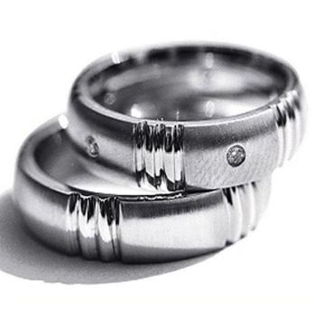 Обручальные кольца с бриллиантами 100% изделия-№76