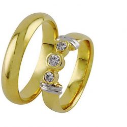 Обручальные кольца с бриллиантами 100% изделия-№94