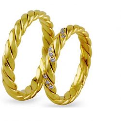 Обручальные кольца с бриллиантами 100% изделия-№97