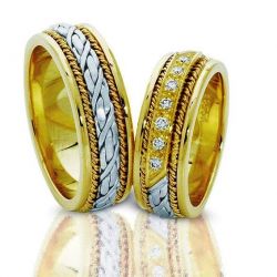 Обручальные кольца с бриллиантами 100% изделия-№103