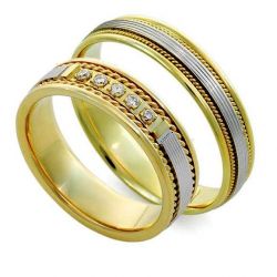 Обручальные кольца с бриллиантами 100% изделия-№112