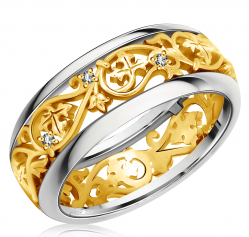 Обручальные кольца с бриллиантами 100% изделия-№67