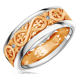 Обручальные кольца с бриллиантами 100% изделия-№135