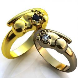 Обручальные кольца с бриллиантами 100% изделия-№219