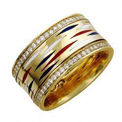 Обручальные кольца с бриллиантами 100% изделия-№221