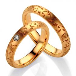 Обручальные кольца с бриллиантами 100% изделия-№223