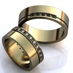 Обручальные кольца с бриллиантами 100% изделия-№226