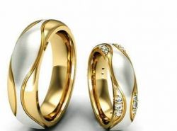 Обручальные кольца с бриллиантами 100% изделия-№244
