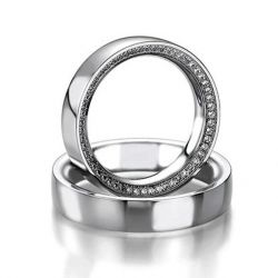 Классика Обручальные кольца с бриллиантами №17