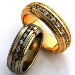 Обручальные кольца с бриллиантами 100% изделия-№248