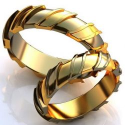 Обручальные кольца 100% изделия-№255