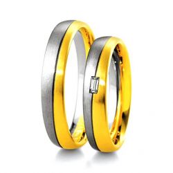 Классика Обручальные кольца с бриллиантами-№22