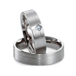 Классика Обручальные кольца с бриллиантами-№32