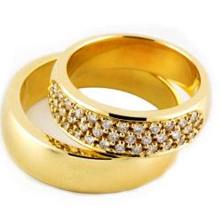Обручальные кольца с бриллиантами 100% изделия-№70