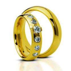 Обручальные кольца с бриллиантами 100% изделия-№78